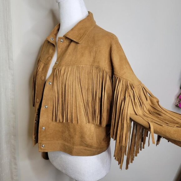 Vintage Fringe Suede Jacket - Picture 5 of 12